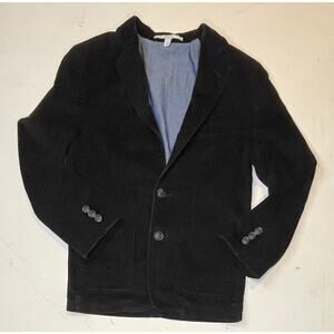 Kids Black Corduroy Blazer Sz 8 Unisex Holiday Photos Parties Classic Preppy EUC